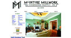 Desktop Screenshot of mcintyremillwork.net