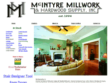 Tablet Screenshot of mcintyremillwork.net